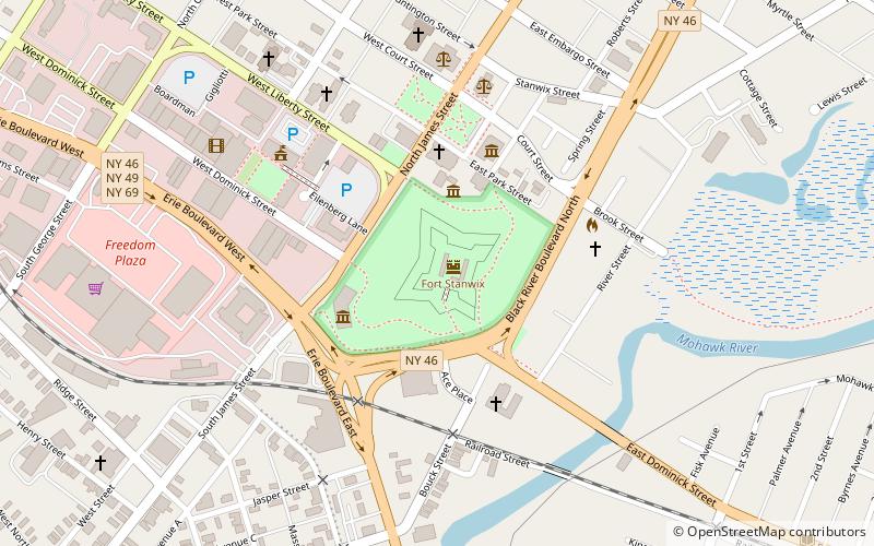 Fuerte Stanwix location map