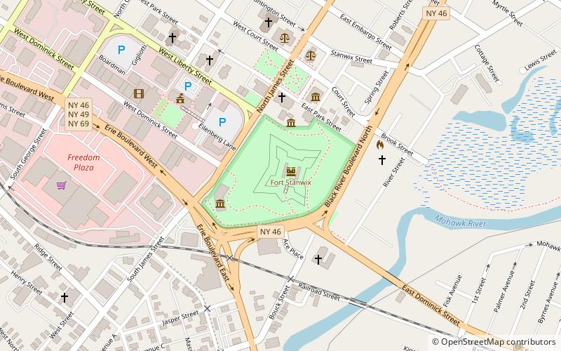 Fort Stanwix location map