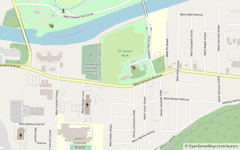 umpqua valley arts association roseburg location map