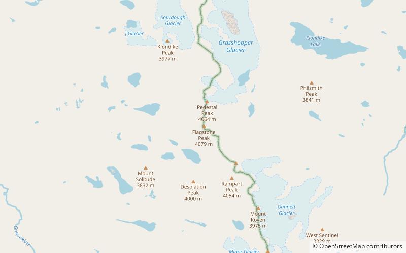 Flagstone Peak location map