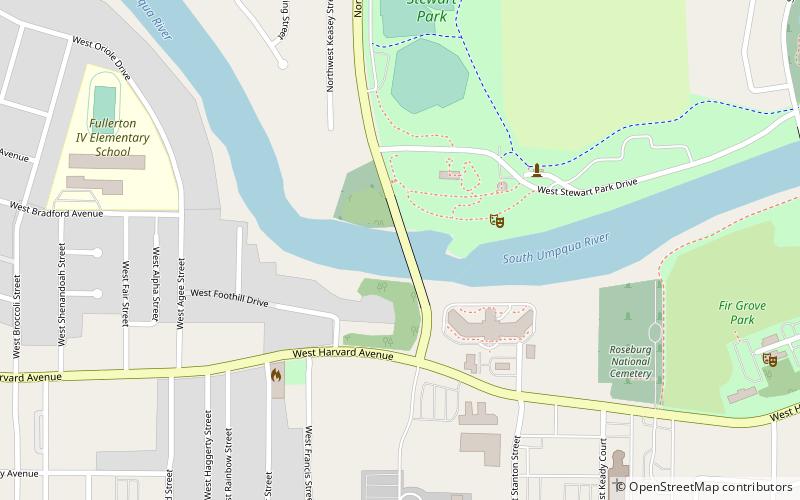 northwest stewart parkway roseburg location map