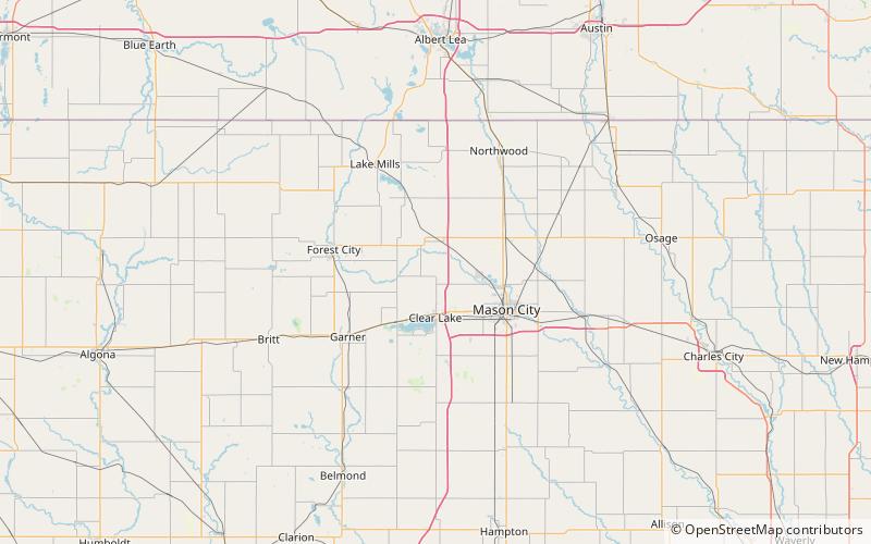 Buddy Holly Crash Site location map