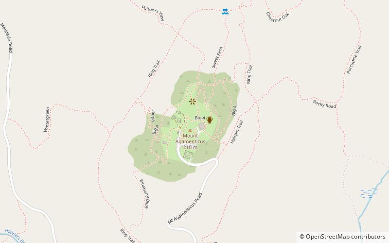 Mount Agamenticus location map