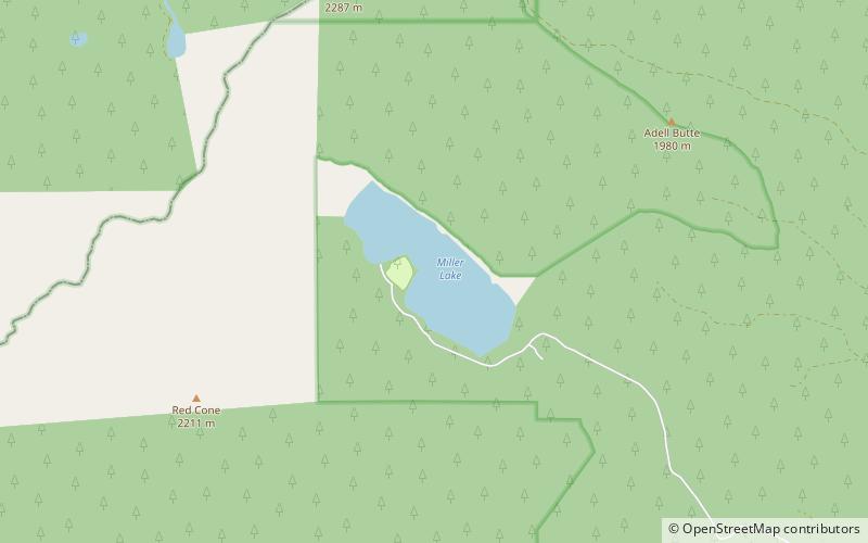 Miller Lake location map