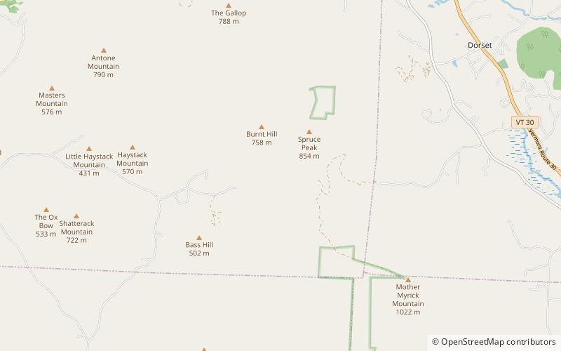 rupert state forest foret nationale de green mountain location map