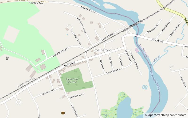 Rollinsford Town Hall location map