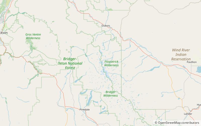 Klondike Peak location map