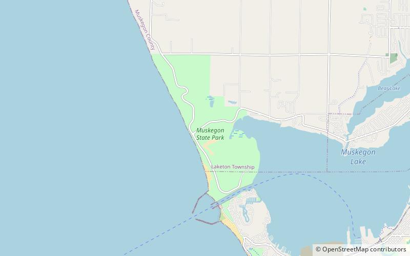 Muskegon State Park location map