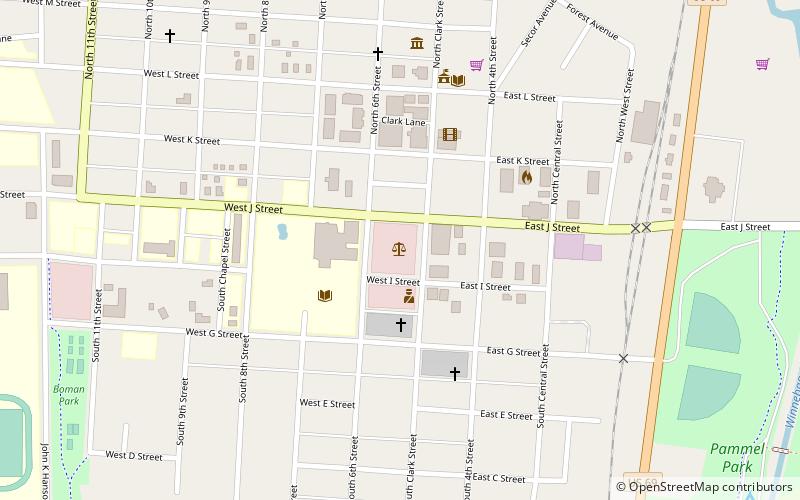 Winnebago County Courthouse location map