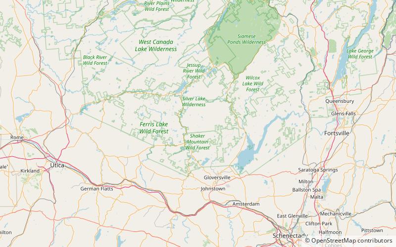 White Lake Mountain location map
