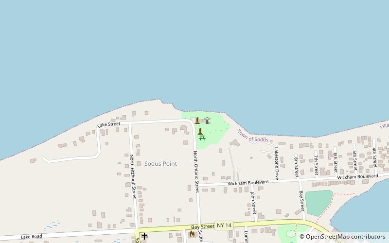 Sodus Bay Lighthouse Museum location map