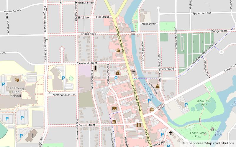 Cedarburg City Hall location map