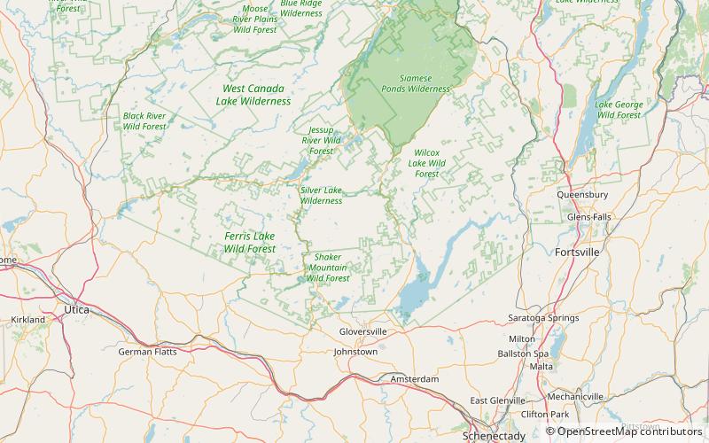 three ponds mountain silver lake wilderness area location map