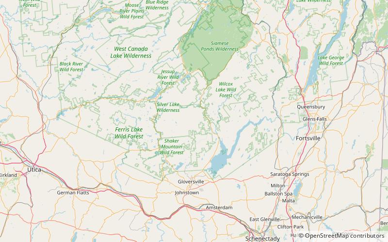 wallace mountain silver lake wilderness area location map