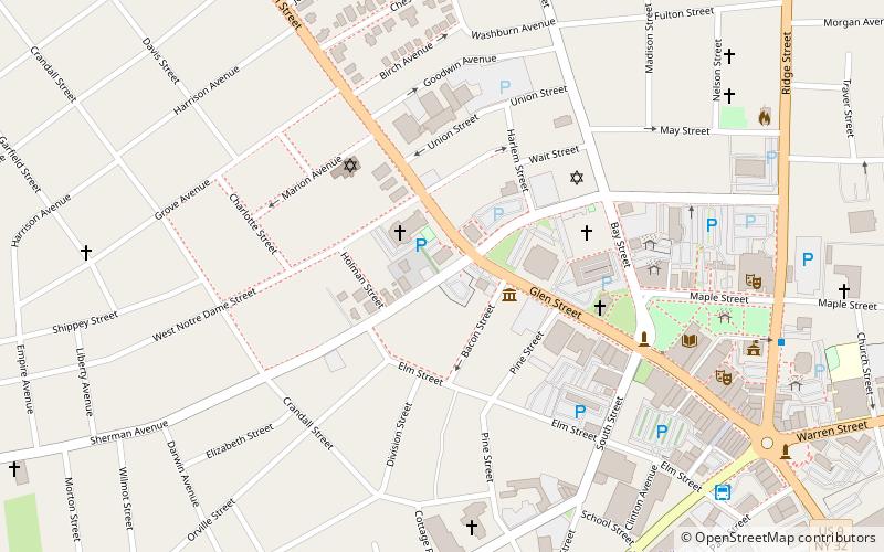 Bemis Eye Sanitarium Complex location map