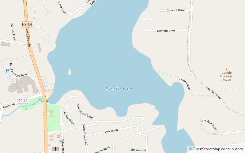 lake luzerne location map