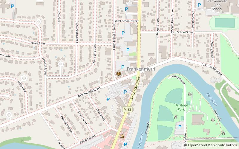 Frankenmuth Wickson District Library location map