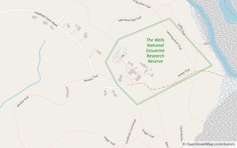 Wells National Estuarine Research Reserve location map