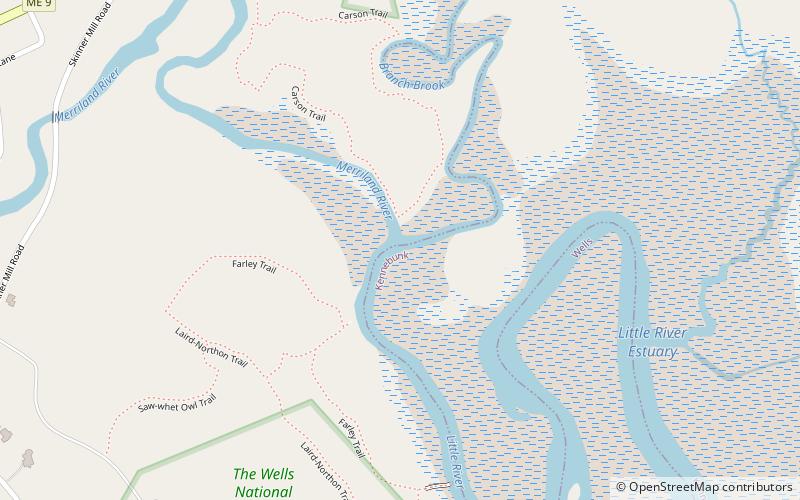 merriland river rachel carson national wildlife refuge location map