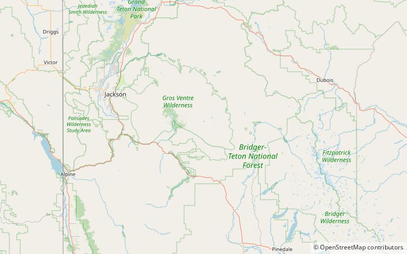 Gros Ventre Range location map