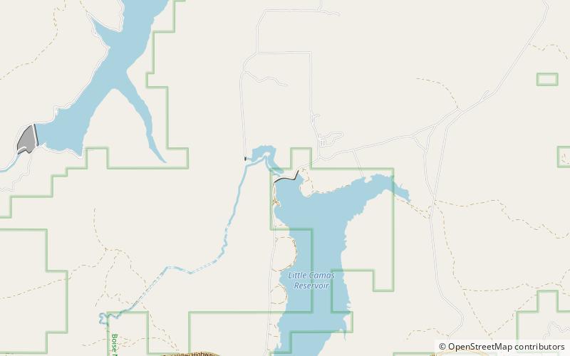 Little Camas Dam location map
