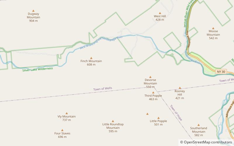 Whitney Lake location map