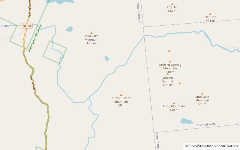 horn lake silver lake wilderness area location map