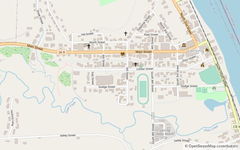 Lansing Stone School location map