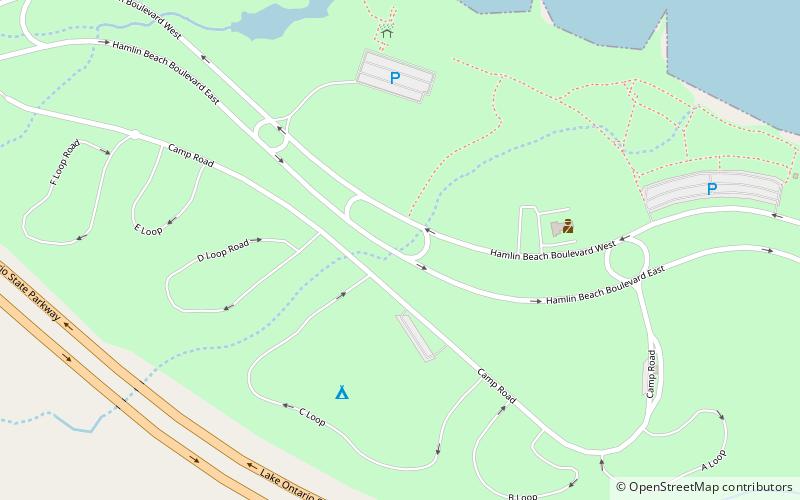 Park Stanowy Hamlin Beach location map