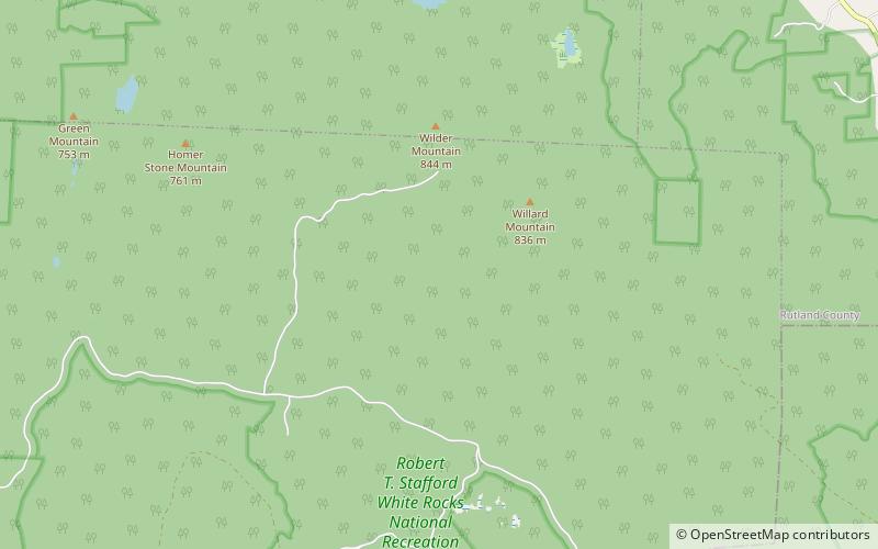 Robert T. Stafford White Rocks National Recreation Area location map