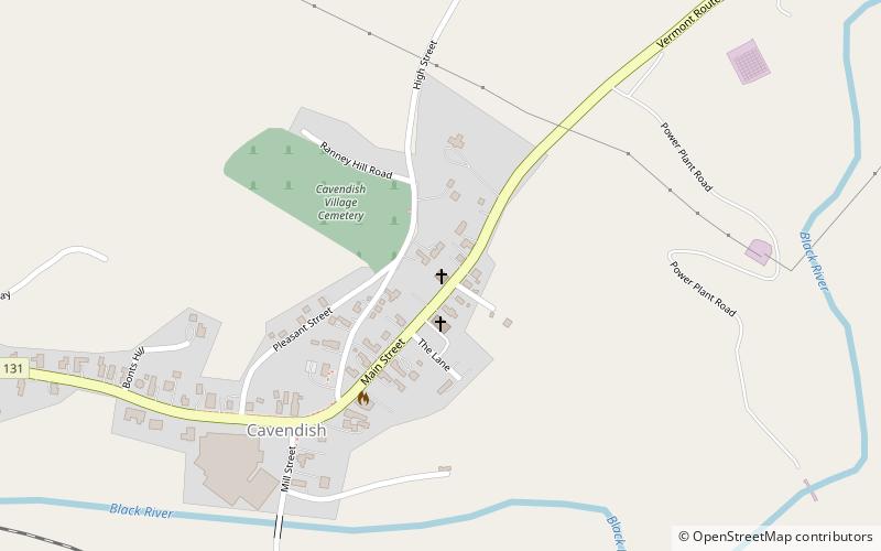 Cavendish Universalist Church location map