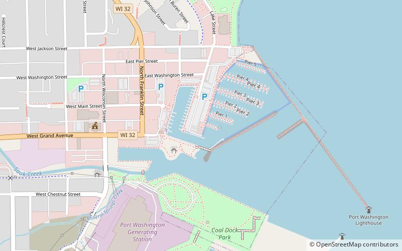 Port Washington Marina location map