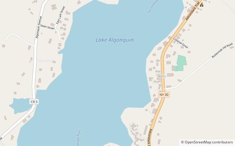 lake algonquin location map
