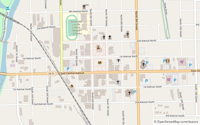 Estherville Public Library location map