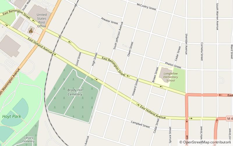 South Jefferson Avenue Historic District location map