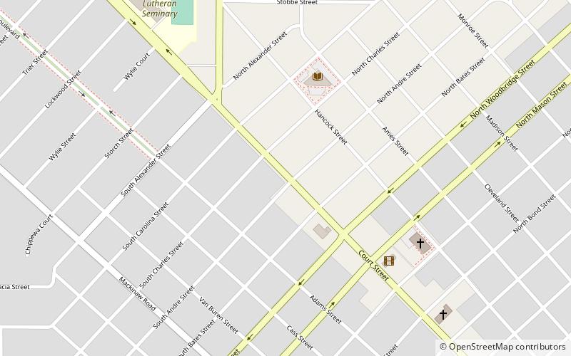 russell sackett house saginaw location map