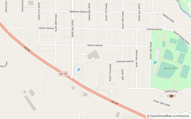 Mammoth Site location map