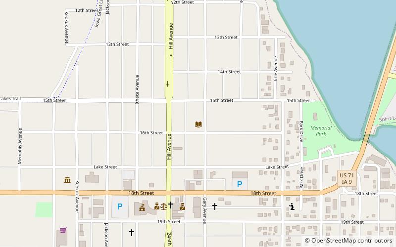 Spirit Lake Public Library location map