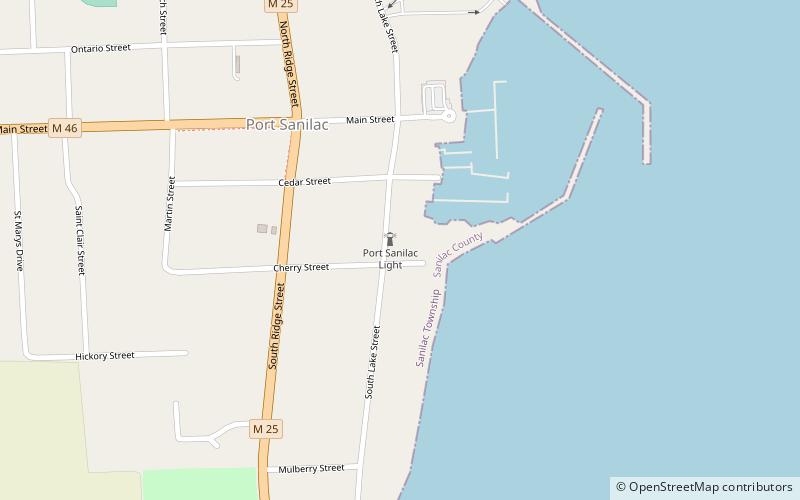 Phare de Port Sanilac location map