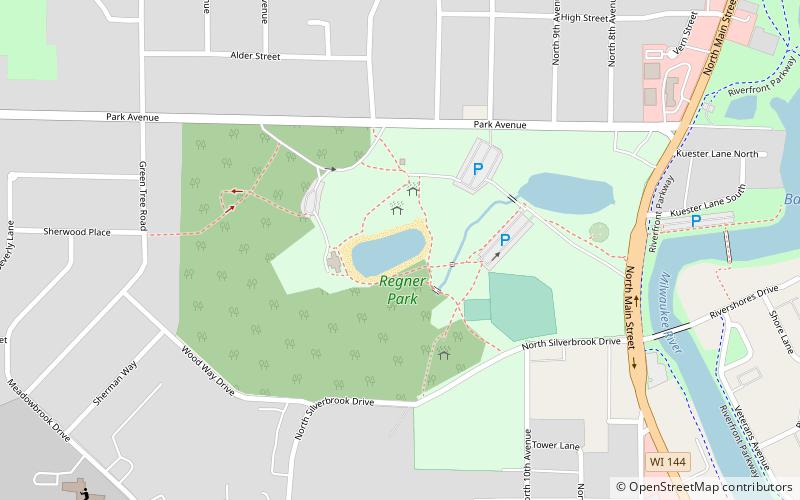 Regner Park Beach location map