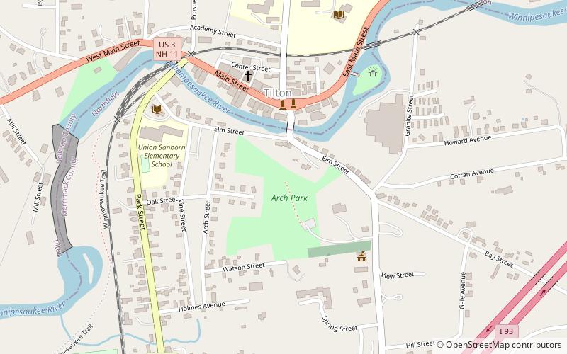 Memorial Arch of Tilton location map