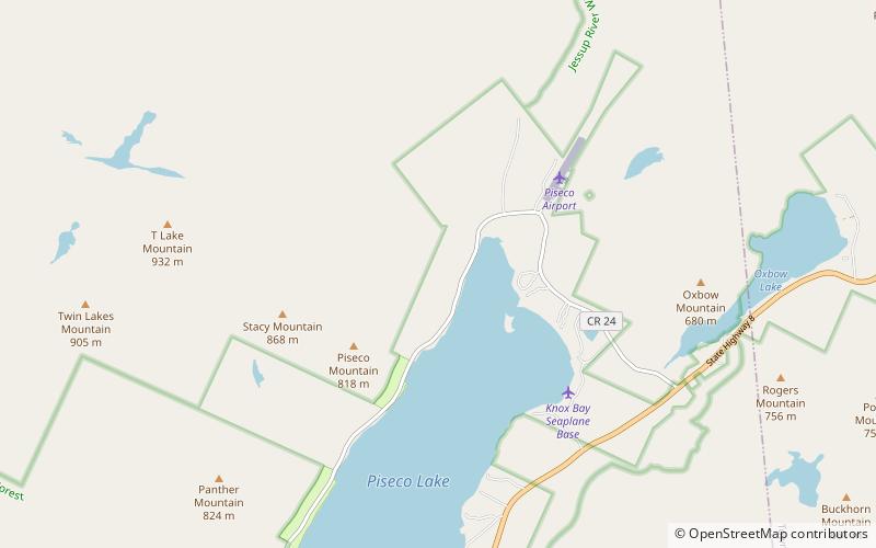 Fourth Lake location map