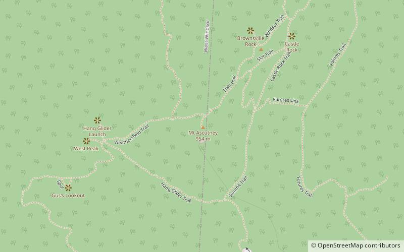 Mount Ascutney location map