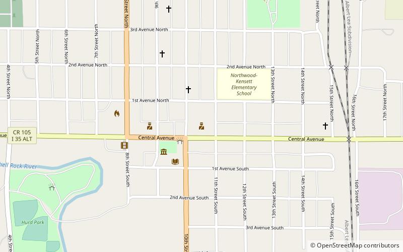 Worth County Courthouse location map