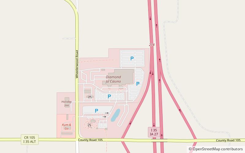 Diamond Jo Casino location map