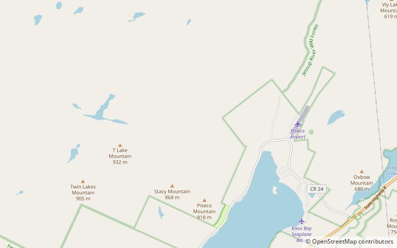 Lake Rondaxe location map