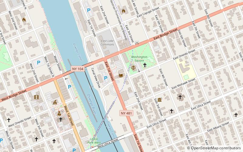 Oswego Public Library location map