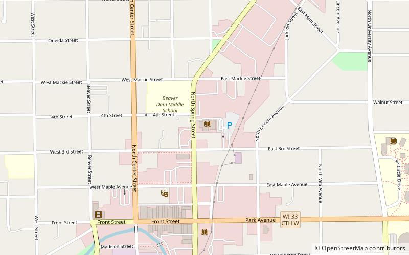 Beaver Dam Community Library location map