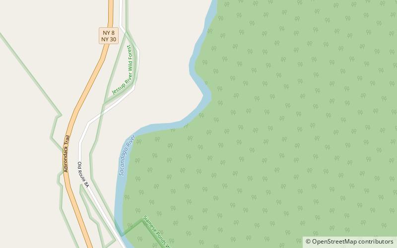 eighth lake adirondack park location map