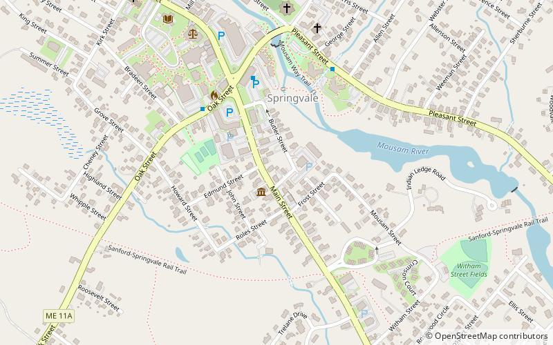 Sanford-Springvale Historic Museum location map